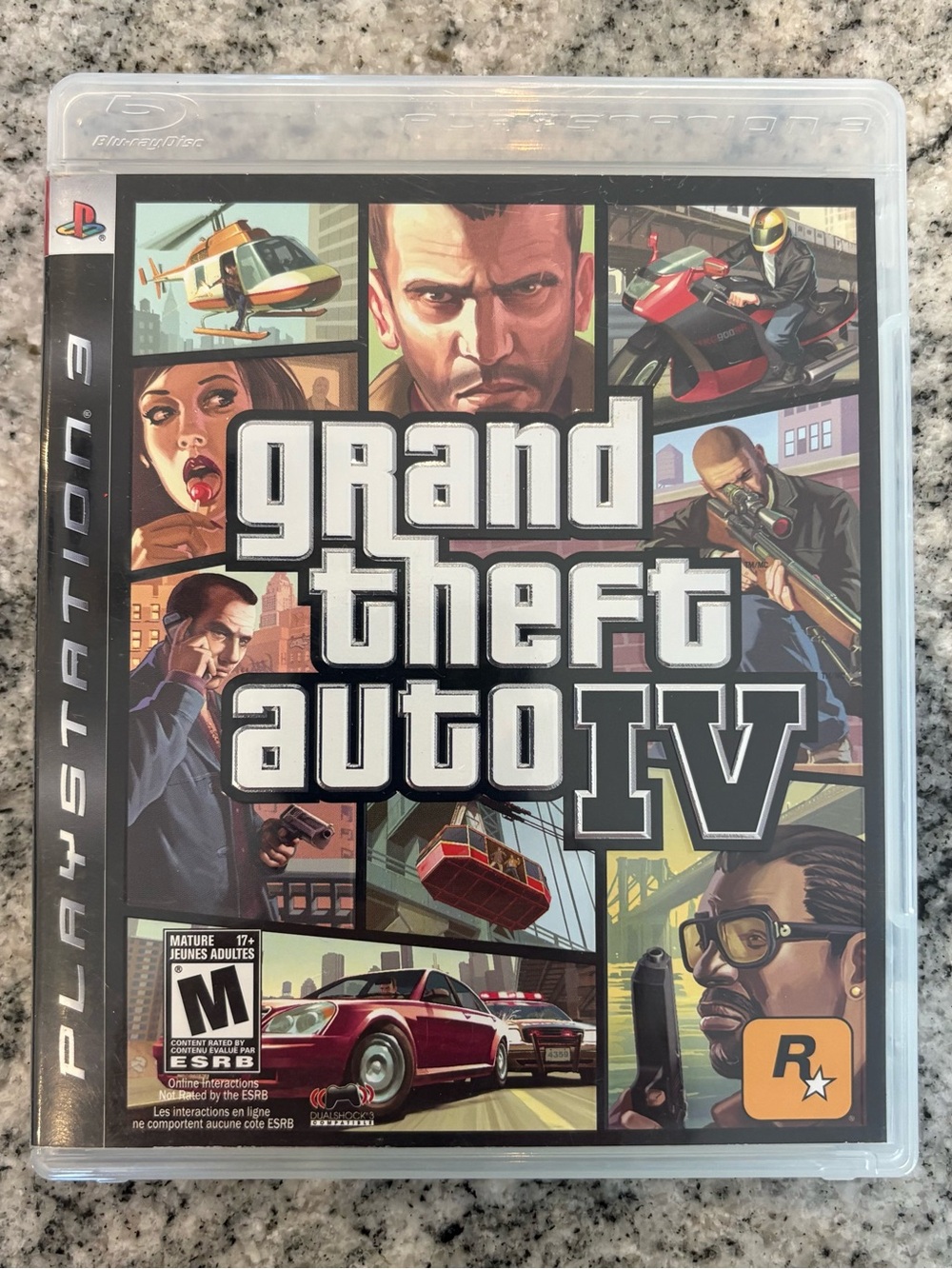 Grand Theft Auto IV - GTA 4 (PlayStation 3, 2008) PS3 w/ Map No Manual - Tested